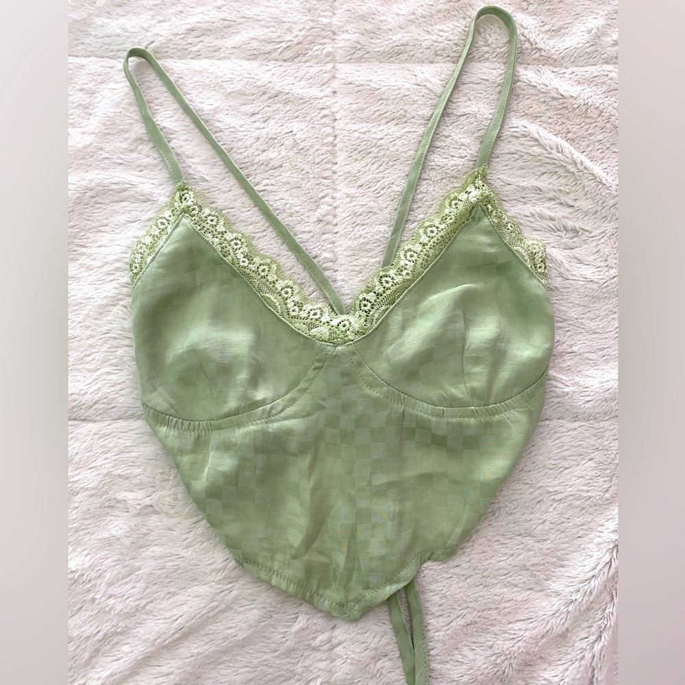 Kendall & Kiley from PacSun Women’s Light Green Crop Top